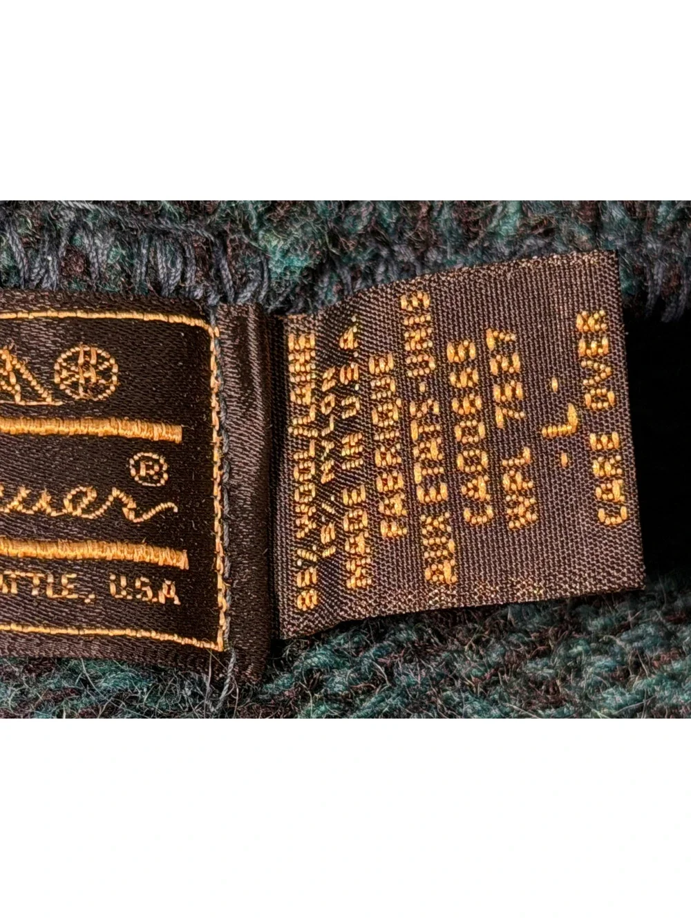 Eddie Bauer Vintage Shawl Collar Wool Sweater Size L
